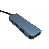 USB-хаб Type-C to USB 3.0, USB 2.0, 4k HDMI, Type-C 100w