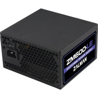 Used 600 W Zalman power supply, 24+4+4 pin, video card power supply - 2x(6+2pin), 120 mm, ATX, ZM600-LE