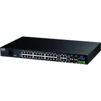 Used ZYXEL MES-3528 managed switch, 24x10/100, 4xGbit, 4xSFP