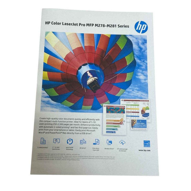 Used HP LaserJet M281fdn MFP (A4, laser, color, USB, Ethernet, 5200 ppm)