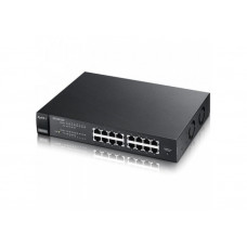Used ZyXEL ES1100-16P Unmanaged Switch, 16 x 100mbps, 8 x PoE