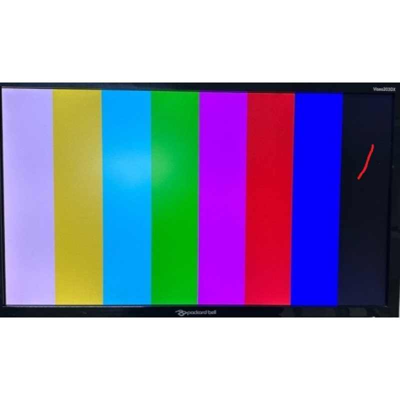 Discount! Used Monitor 19.5" LED TN, Packard Bell Viseo 203DX, 1600x900, 5 ms, 16:9, VGA