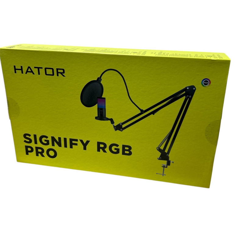 Used HATOR Signify RGB PRO microphone (HTA-515)