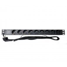 БУ Блок розеток ESERVER 19" 9 розеток, PDU 220В, 10А, 1.8м (WT-2260B-GER)