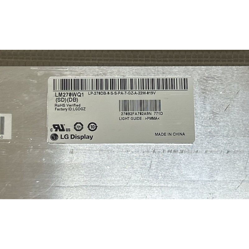 БУ Матрица LG Display LM270WQ1-SDDB (2560×1440, LED IPS, 60Hz)
