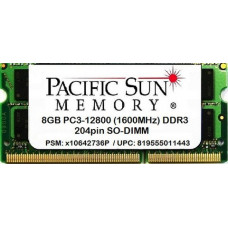 БУ Оперативная память 8 ГБ, DDR3, для ноутбуков, Pacific Sun (1600 МГц, 1.5 В, CL11)