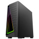 Alseye X3-B chassis, 3 x USB, 1 x Audio, mATX, without PSU (bottom)