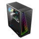 Alseye X3-B chassis, 3 x USB, 1 x Audio, mATX, without PSU (bottom)