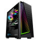 Alseye X3-B chassis, 3 x USB, 1 x Audio, mATX, without PSU (bottom)