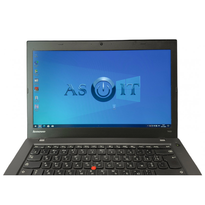 Used Laptop 14" Lenovo ThinkPad T450, Core i5-5300U (2.3 GHz), 8GB DDR3, Intel HD, 120GB SSD