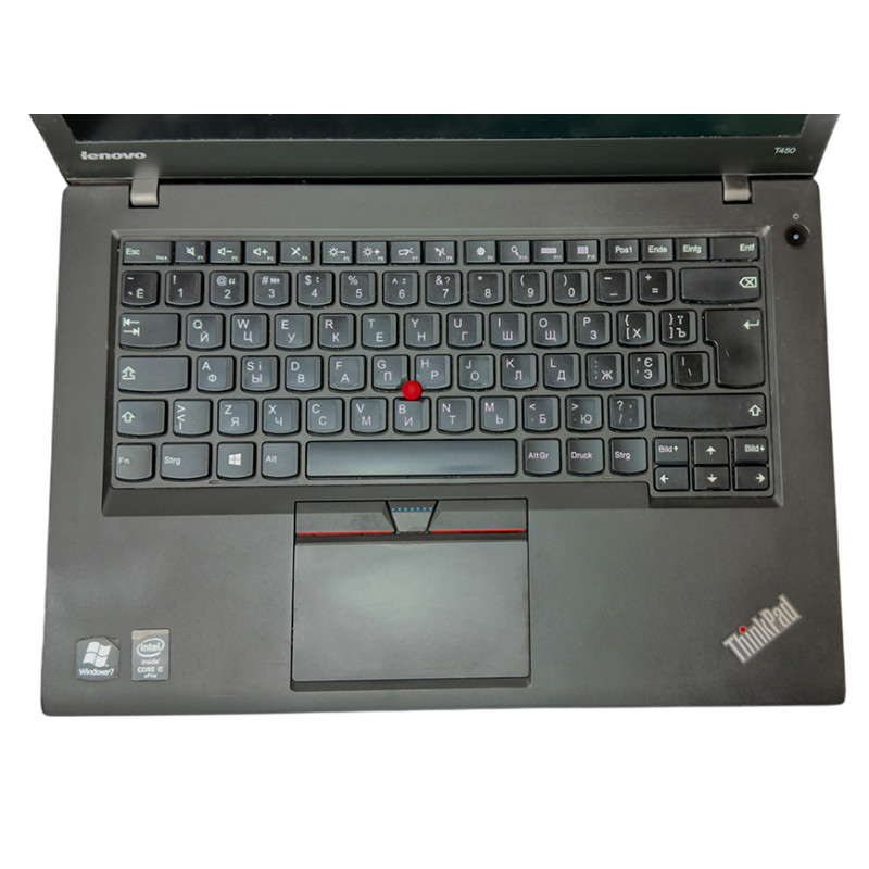 Used Laptop 14" Lenovo ThinkPad T450, Core i5-5300U (2.3 GHz), 8GB DDR3, Intel HD, 120GB SSD