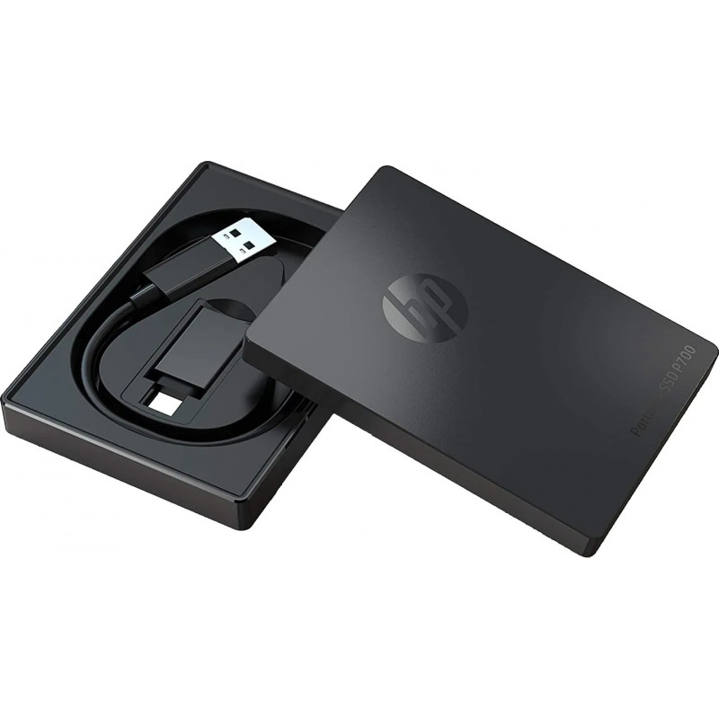External SSD drive HP P700 1TB Black, 1TB, TLC, USB Type-C (5MS30AA)