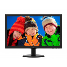 БУ Монітор 23.6" LED TN+film, Philips 243V5L, 1920 x 1080 (FullHD), 5 мс, 16:9, VGA, DVI, 243V5LSB