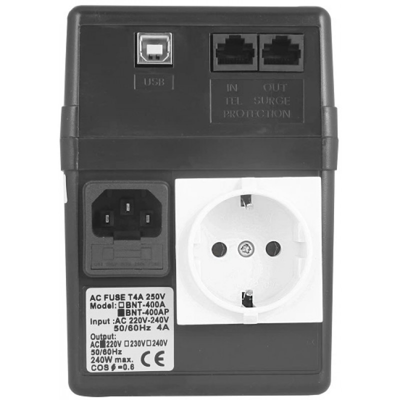 UPS line-interactive UPS Powercom BNT-800AP Schuko, 800VA, 480W, Tower, without battery