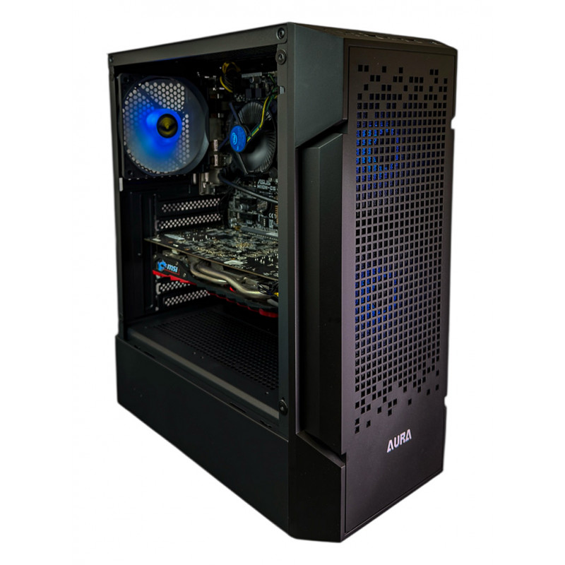 Used AS-IT gaming computer, Core i5-7400, RX 470 (4GB), H110, 8GB DDR4, 240GB SSD