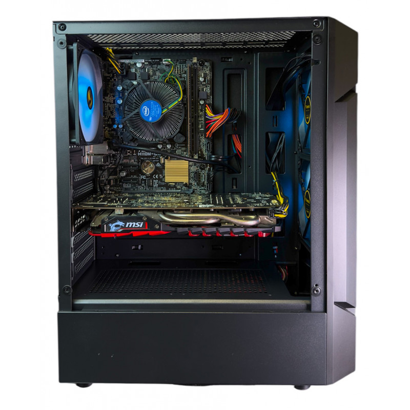Used AS-IT gaming computer, Core i5-7400, RX 470 (4GB), H110, 8GB DDR4, 240GB SSD