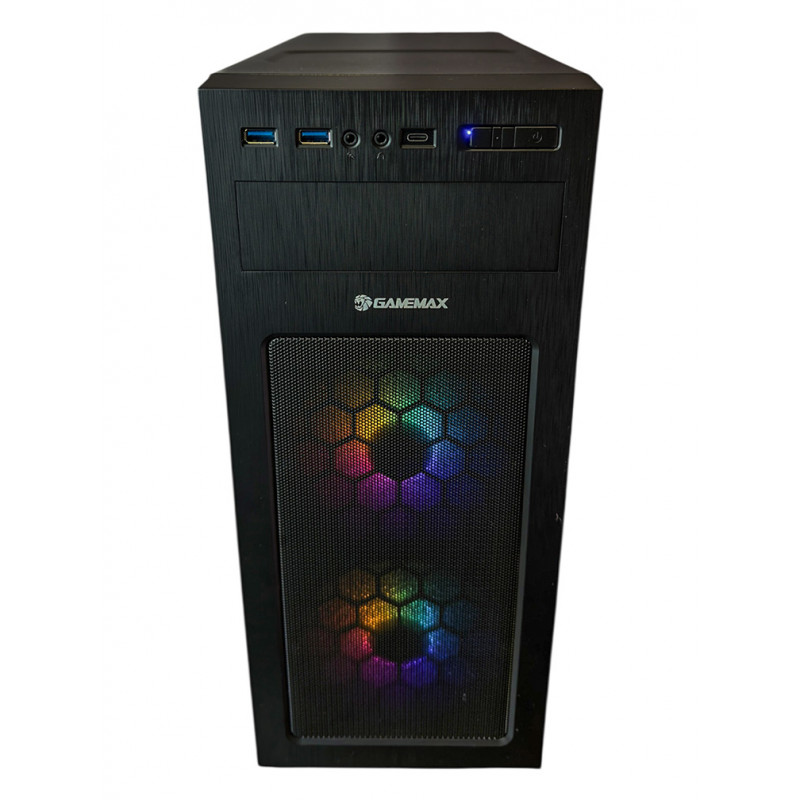 Used AS-IT gaming computer, Core i5-7400, RX 470 (4GB), H110, 8GB DDR4, 240GB SSD