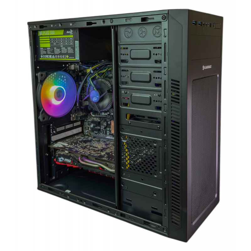 Used AS-IT gaming computer, Core i5-7400, RX 470 (4GB), H110, 8GB DDR4, 240GB SSD