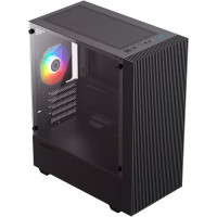 Gamemax Edge case, 380 x 200 x 450 mm, without PSU (bottom) mATX