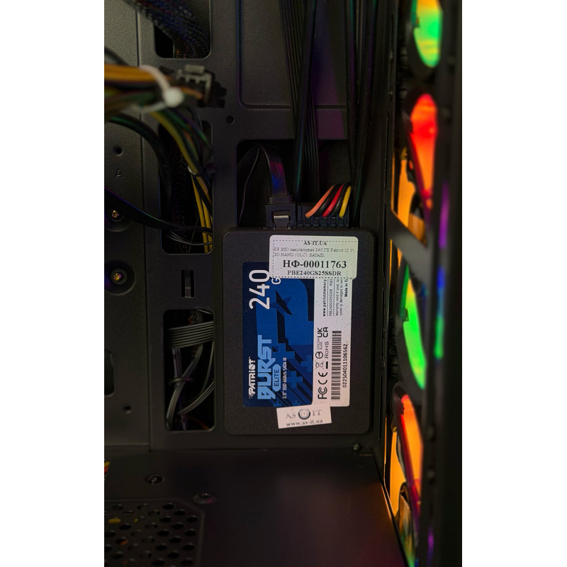 Used AS-IT gaming computer, Core i3-8100, GTX 1050 Ti (4GB), H310, 8GB DDR4, 240GB SSD