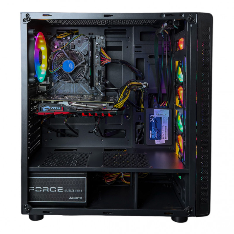 Used AS-IT gaming computer, Core i3-8100, GTX 1050 Ti (4GB), H310, 8GB DDR4, 240GB SSD