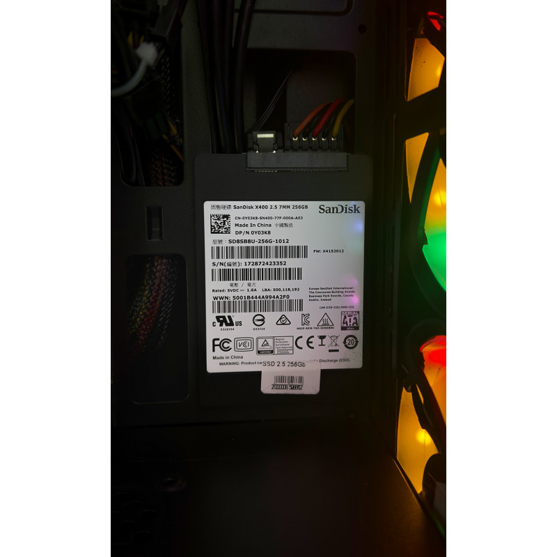 Used AS-IT gaming computer, Core i5-8400, GTX 1050 Ti (4GB), H310, 8GB DDR4, 256GB SSD
