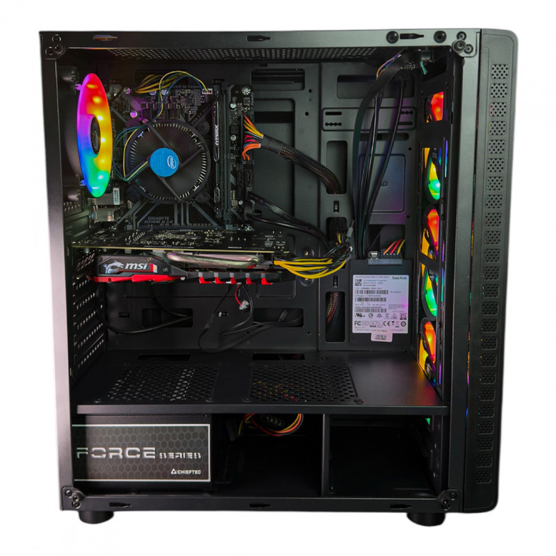 Used AS-IT gaming computer, Core i5-8400, GTX 1050 Ti (4GB), H310, 8GB DDR4, 256GB SSD