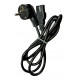 BU Device power cable IEC(Schuko)-(C15) M/F, 1.5m, 0.75mm, 16A