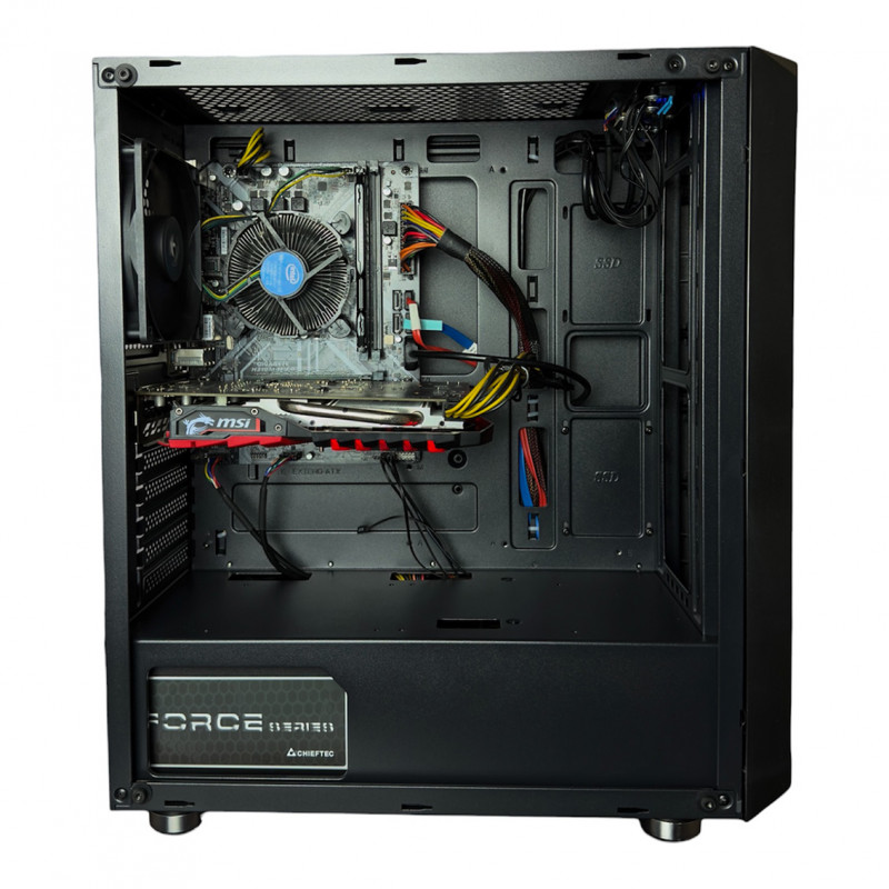 Used AS-IT gaming computer, i5-8500, GTX 1050 Ti (4GB), H310, 8GB DDR4, 240GB SSD + 2TB HDD