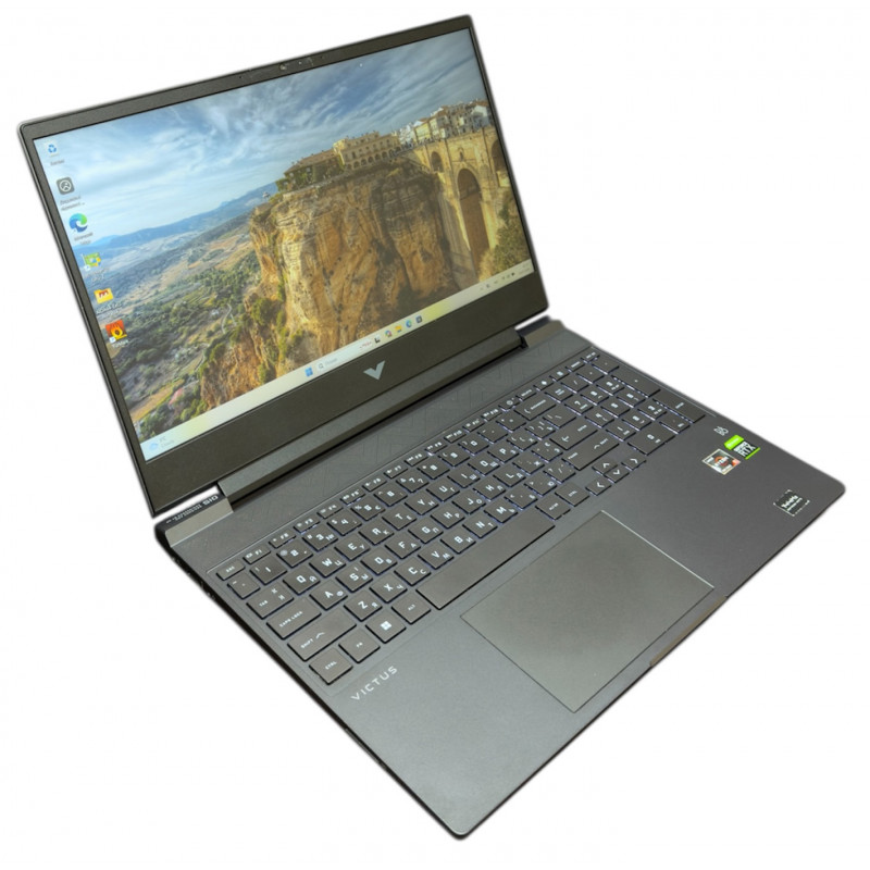 БУ Ноутбук 15.6" HP Victus 15-fb0232nw, Ryzen 5 5600H, 16GB DDR4, RTX 3050, 512GB SSD
