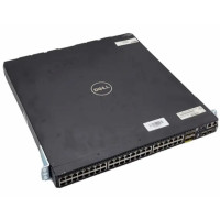 Used Dell Force10 S60-44T managed switch, 44xGbit, 4xSFP, 2xSFP+, Console, 1xPSU