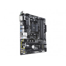 БУ Материнская плата sAM4, Gigabyte GA-AB350M-DS3H (4xDDR4, AMD X3700, PCI-Ex16x2, DVI, HDMI, mATX)