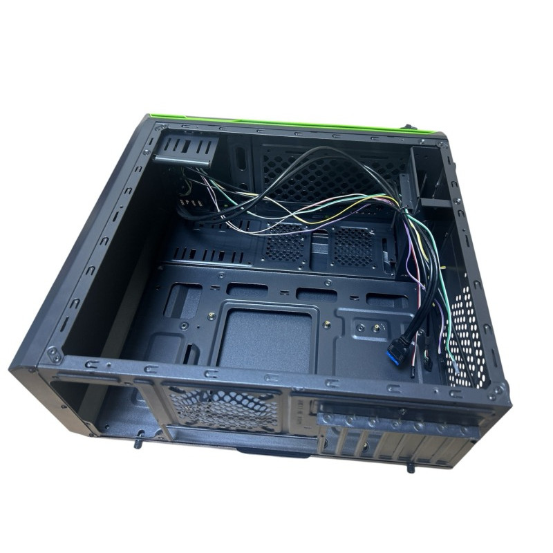 Used Frontier HAN SOLO BK/GR chassis, 370 x 175 x 410 mm, 2xUSB 3.0, 2xUSB 2.0, without PSU (top) ATX