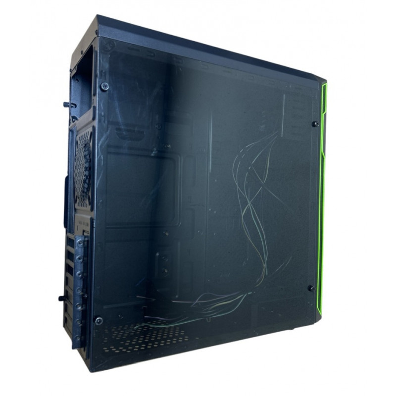 Used Frontier HAN SOLO BK/GR chassis, 370 x 175 x 410 mm, 2xUSB 3.0, 2xUSB 2.0, without PSU (top) ATX