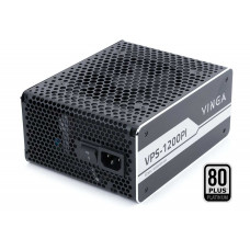 БУ Блок питания 1200 Вт Vinga, 24+4+4 pin, питание видеокарты - 2x(6+2pin), 120 мм, VPS-1200Pl