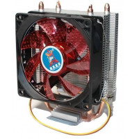 БУ Процесорний кулер Cooling Baby R90 Red Led (AM4, 3pin, 90мм, 2 трубки,  2000 об/хв)