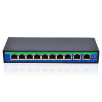 Used Sicso SF0820F4L Unmanaged Switch, 10 x 100mbit, 8 x PoE