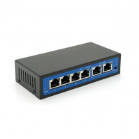 Used Sicso SF0420F4L Unmanaged Switch, 6 x 100mbit, 4 x PoE