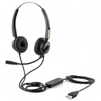 БУ Навушники з мікрофоном HP DHE-8000 USB Black