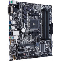 БУ Материнская плата sAM4, Asus Prime B350M-A (4xDDR4, AMD B350, VGA, DVI, HDMI, mATX)