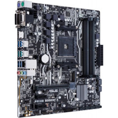 БУ Материнська плата sAM4, Asus Prime B350M-A (4xDDR4, AMD B350, VGA, DVI, HDMI, mATX)