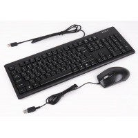 A4Tech KR-8572 Keyboard and Mouse Set, Wired, USB, Black