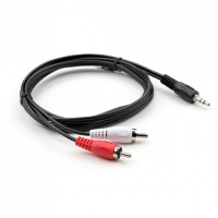 BU Vinga 3.5mm Male to 2xRCA Male Multimedia Cable, 1.5m (VCPDCJ35MRCA21.5BK)