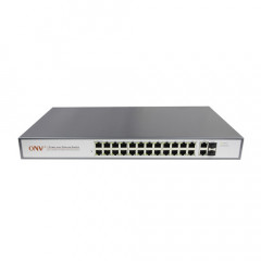 БУ Комутатор некерований ONV POE31024PFA, 24x100mbit, 24xPoE, 2xGigabit, 2xSFP