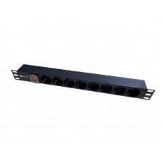 БУ Блок розеток Eserver 19" 1U (PDU) с 8 розетками, разъем C13, выключатель